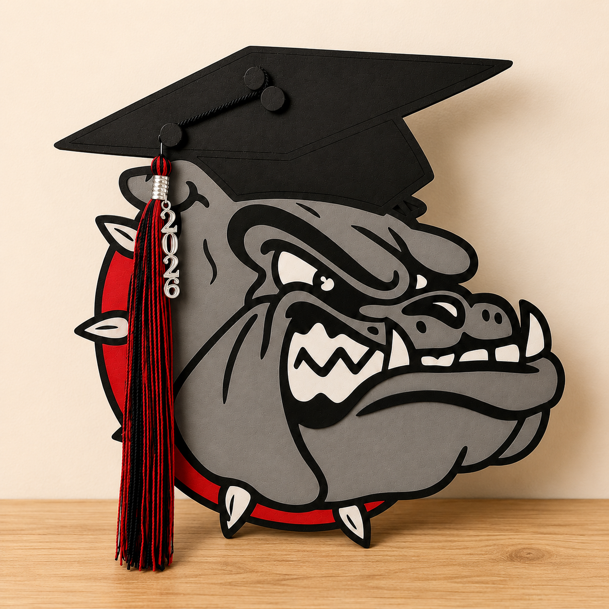 Personalized Graduation Tassel and Mascot Plaque