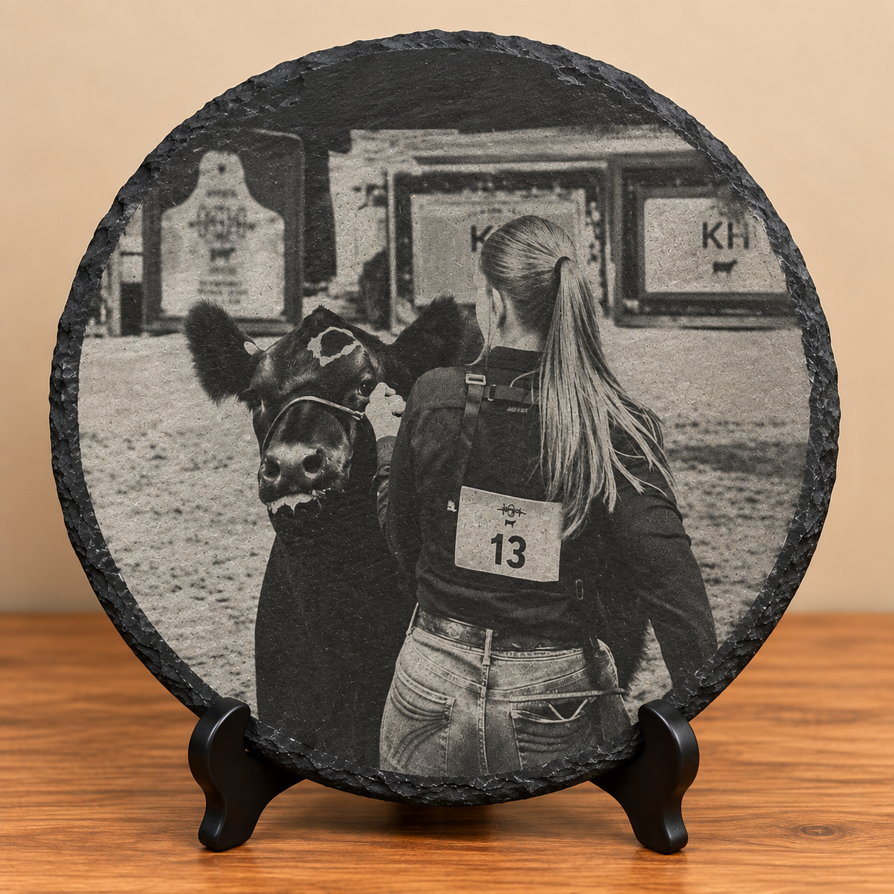 Custom Livestock Show Slate Plaque
