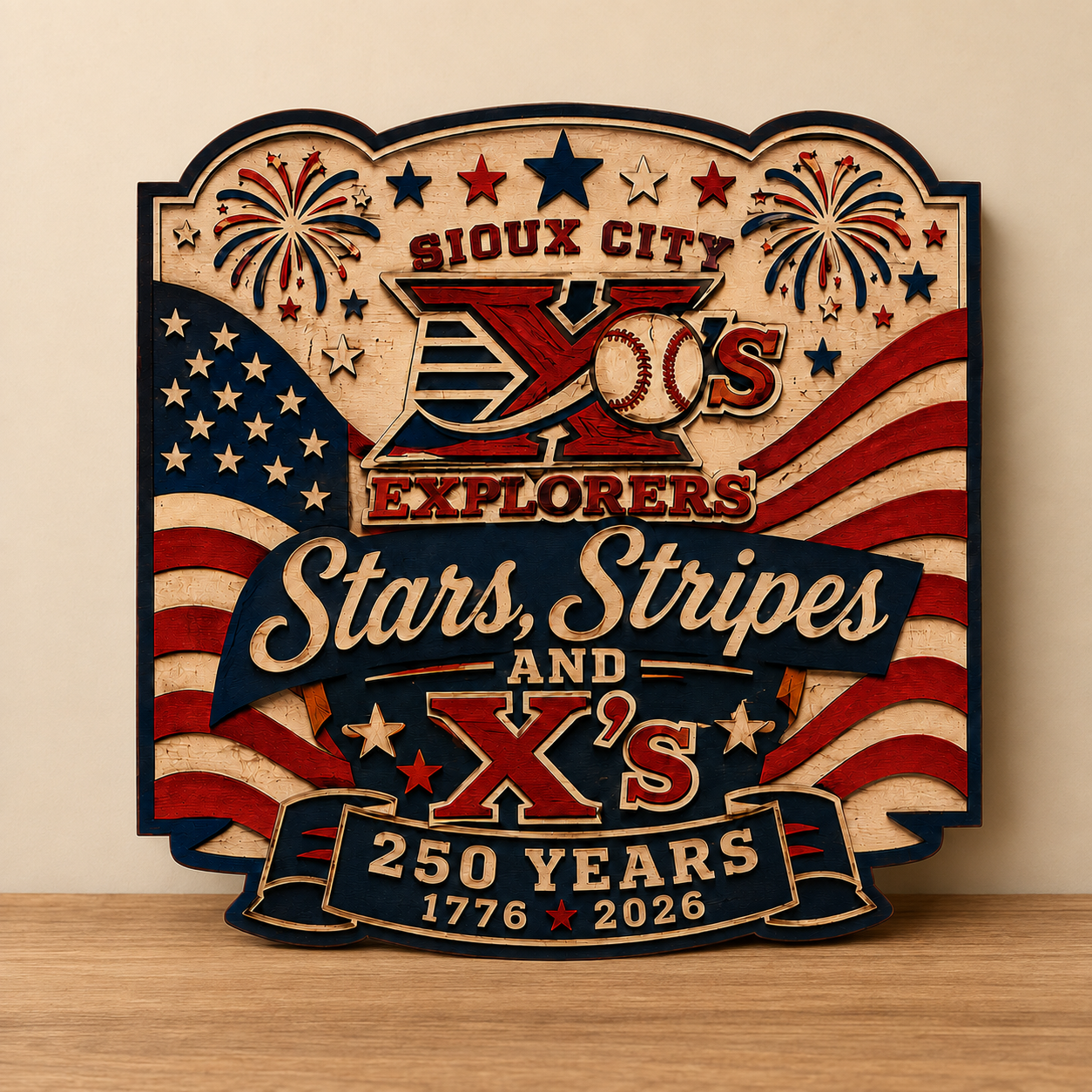 Sioux city Explorers Stars and Stripes