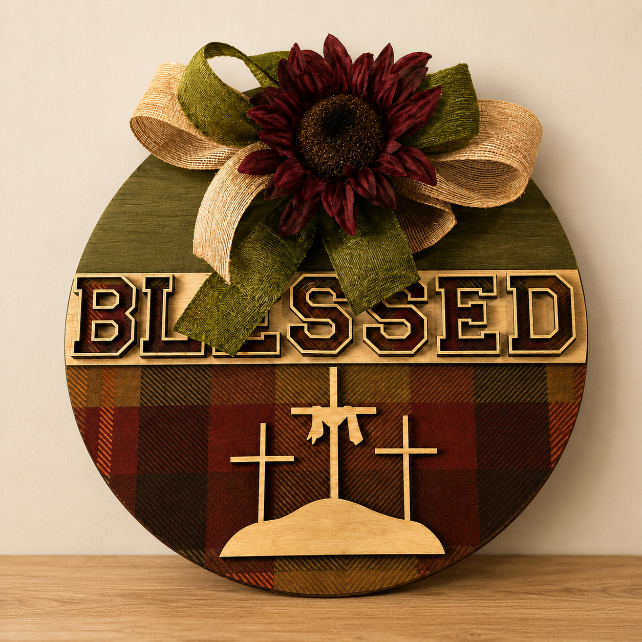 Blessed Faith Multilayered Plaque