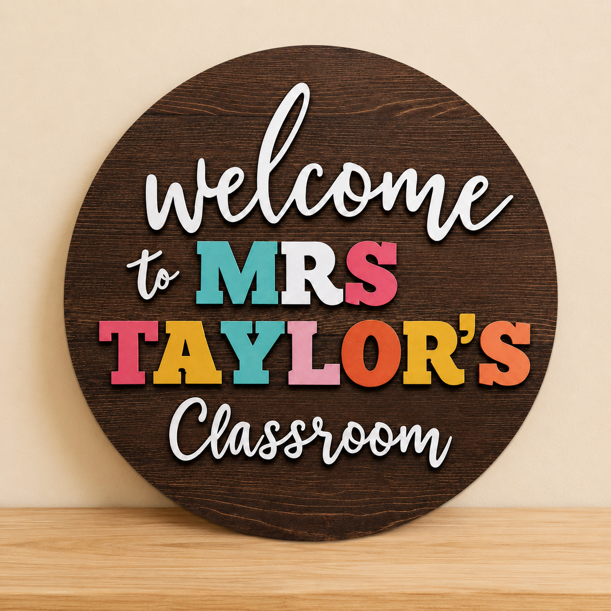 Personalized Welcome to the Classroom Door Hanger