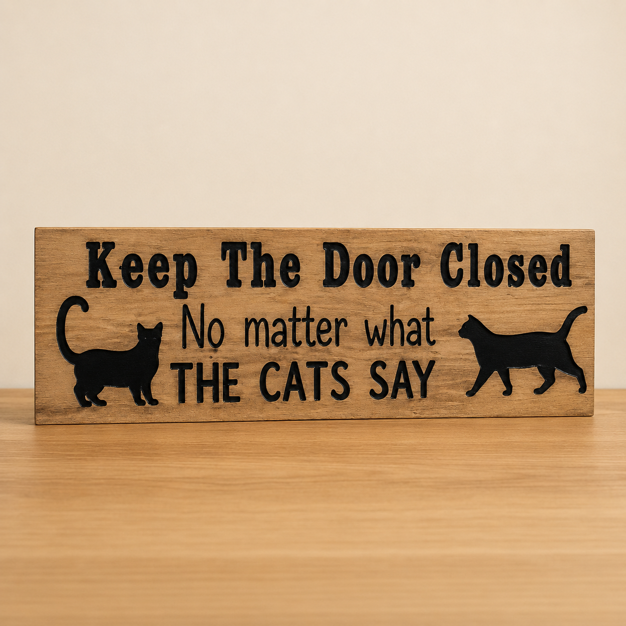 Cats Don't Leave the Door Open