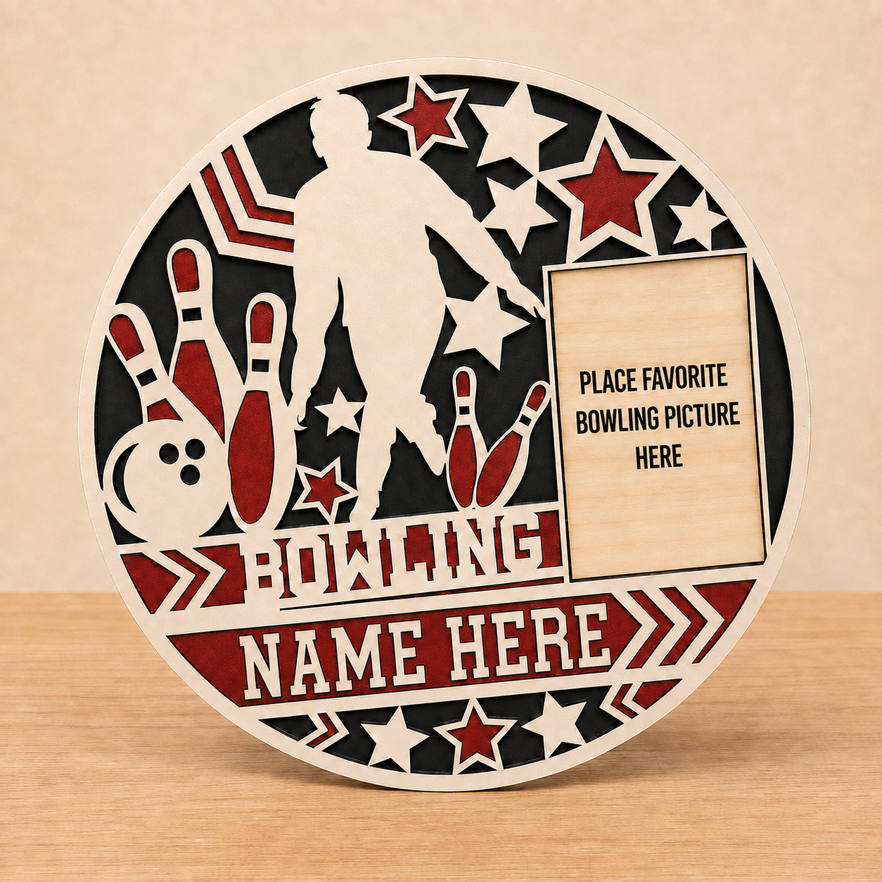 Bowling Puzzle Plaque