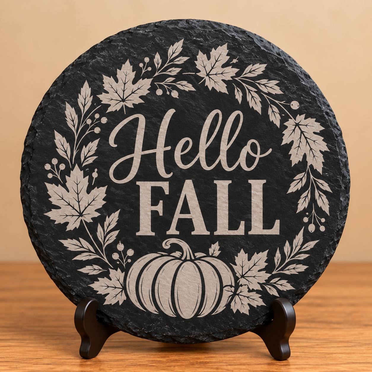 Happy Fall Personalized Slate Plaque