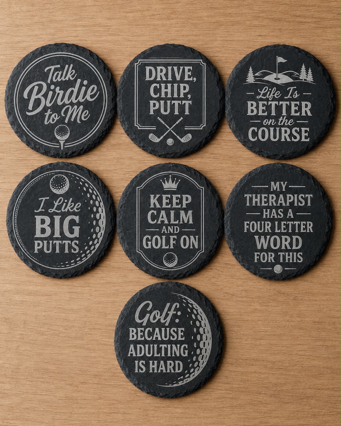 Golfing Designs for Coasters