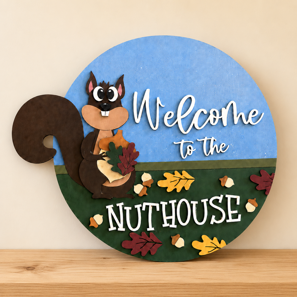 Squirrel Welcome Sign