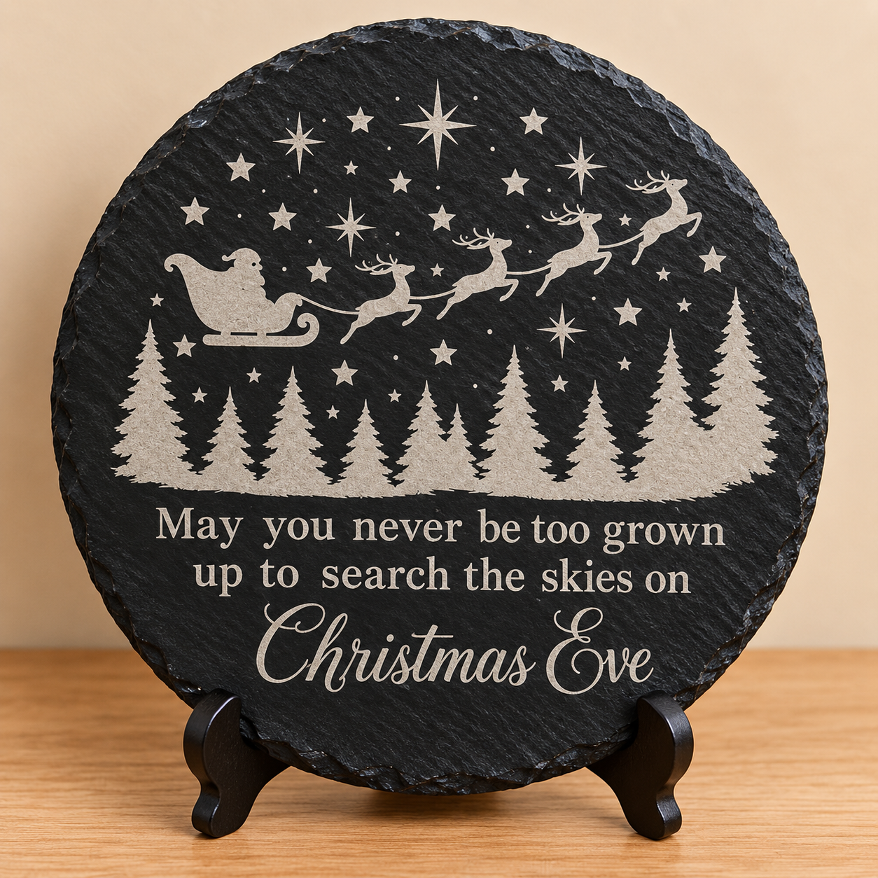 Christmas Eve Slate Plaque