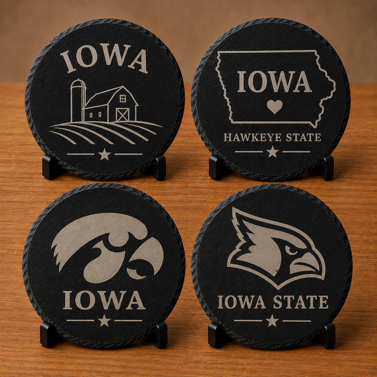 State of Iowa Coasters