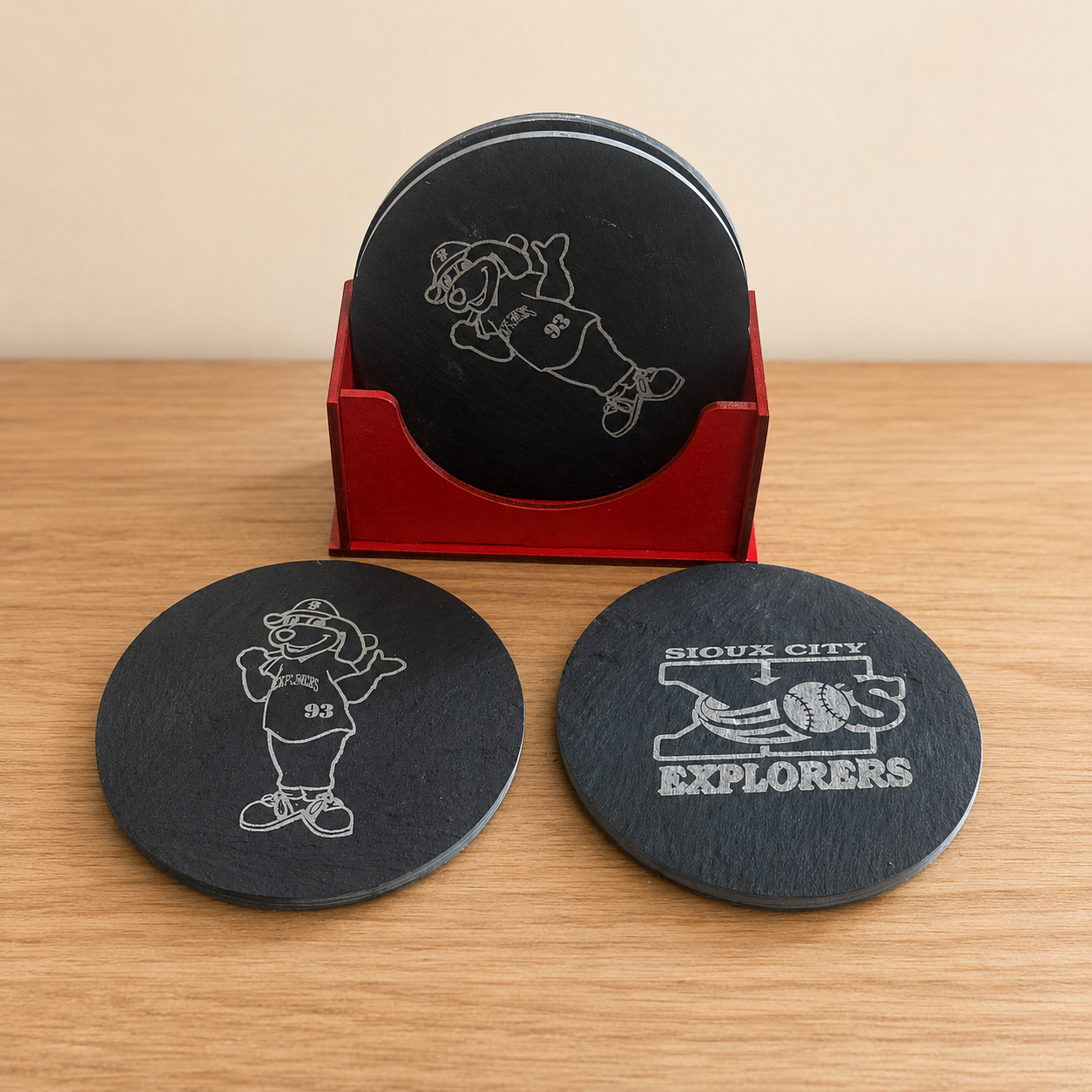 Sioux City Explorers Coaster Set